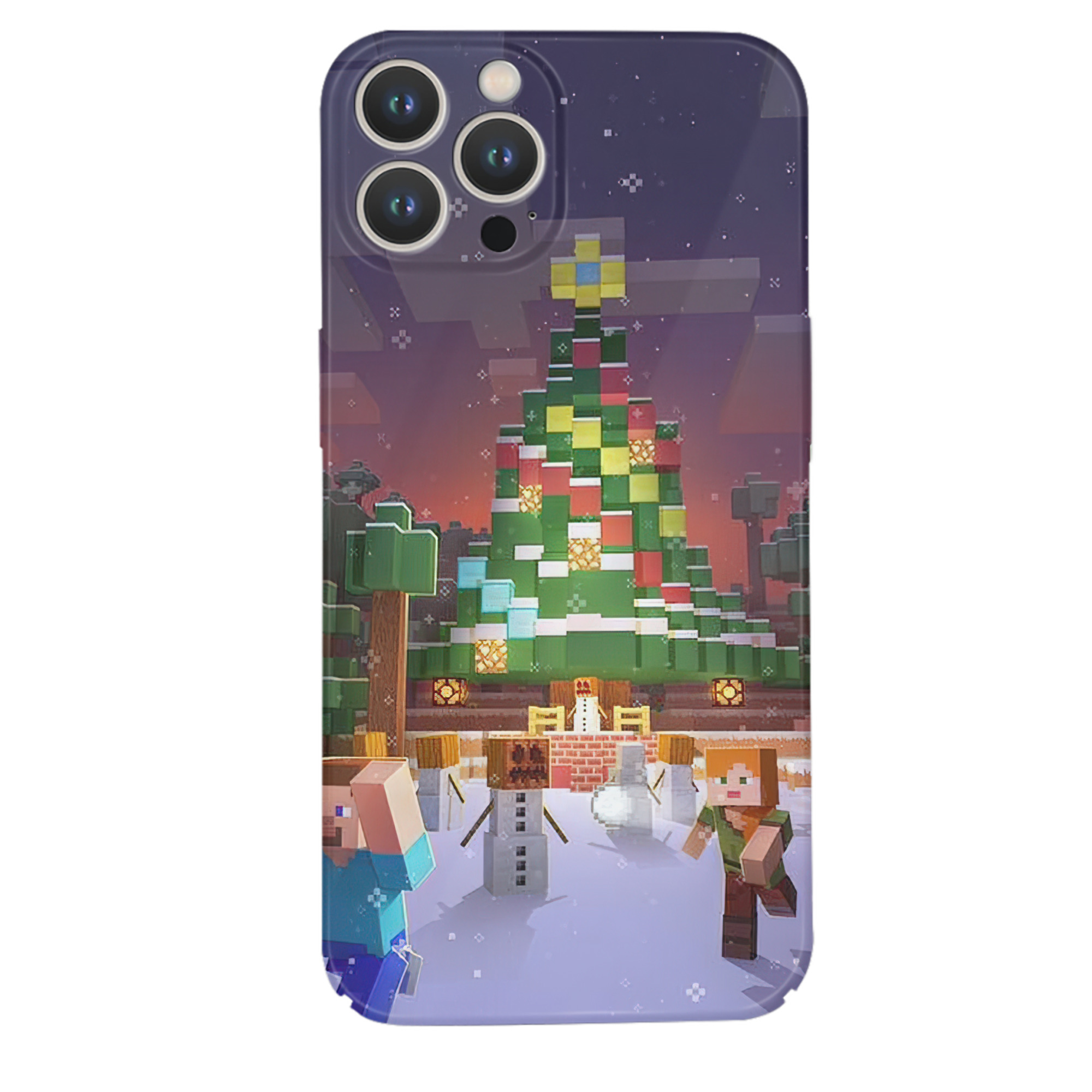 （画像用） マインクラフト ブロックの世界 Minecraft MC Block world 【iPhone 14シリーズ対応】ハードケース